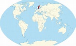 Zweden kaart wereld - Zweden in de kaart van de wereld (Noord-Europa ...
