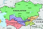 1 A general map showing the Central Asian Republics (Image Google Maps ...