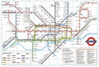LONDON UNDERGROUND tube plan map. Heathrow Terminal 4 complete. #1 1987