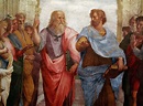 Aristotle and Plato, School of Athens Painting by Raphael - Fine Art ...