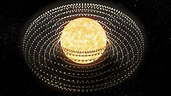 Dyson swarm 3D. A Dyson sphere is a hypothetical megastructure that ...