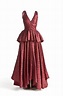 Dress Lanvin, Jeanne Red cotton Closure: Gold metal Red silk Dating ...