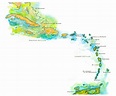 West Indies Map | Watercolor Map of the West Indies