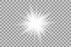 Vector white light effects. Flash. | Lens flare effect, White light ...