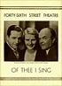 Of Thee I Sing (Broadway, Music Box Theatre, 1931) | Playbill