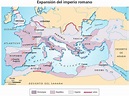 Mapa de la Roma Monárquica, Republicana e Imperial. | Roman empire map ...