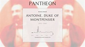 Antoine, Duke of Montpensier Biography - French royal; youngest son of ...