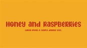 Honey and Raspberries Font : Download Free for Desktop & Webfont