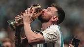 Lionel Messi with trophy FIFA World Cup Wallpaper 4k HD ID:11267