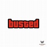 GTA busted Sticker - Motocupid