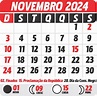 Calendário 2024 Novembro - Imagem Legal