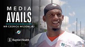 CEDRICK WILSON JR. MEETS WITH THE MEDIA | MIAMI DOLPHINS - YouTube