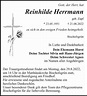 Traueranzeigen von Reinhilde Herrmann | Nordbayerischer Kurier