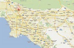 Glendale, California Map