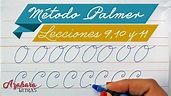 Método Palmer de Caligrafía en Español - Lecciones 9, 10 y 11 - YouTube