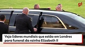 FOTOS: Líderes mundiais chegam a Londres para o funeral da rainha ...