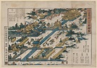 Keisai Eisen: Simplified Pictorial Map of Zenkô-ji Temple in Shinano ...