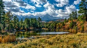 Fotos USA Ouray Colorado Natur See Wald Himmel 1366x768