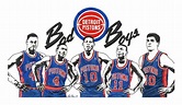 Detroit Bad Boys Pistons – Poster - Canvas Print - Wooden Hanging ...