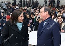 Anne Hidalgo Francois Hollande Ceremony Honour Editorial Stock Photo ...