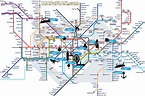 London Underground Tube Map With Tourist Attractions - Tourist Map Of ...