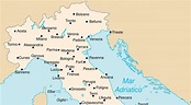 Map Of Northern Italy With Cities - World Map