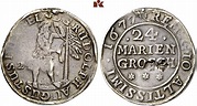 Rudolf August, 1666-1685. 24 Mariengroschen 1677, Zellerfeld. 16,43 g ...