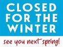 Closed for the Winter Sign | Vector Layout for Seasonal Business Stock ...
