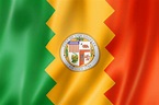 Premium Photo | Los angeles city flag, california, usa
