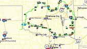Oklahoma Adventure Trail Map - World Map