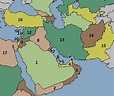 Map of the Middle East Quiz Game - Online Quiz - Quizzes.cc