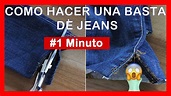 COMO HACER UNA BASTA DE PANTALON A MAQUINA |💚COMO HACER UNA BASTILLA AL ...