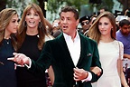 Sylvester Stallone and daughters hit the red carpet at The Expendables ...