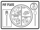 Blank Myplate Coloring Sheet Coloring Pages