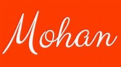 Learn how to Write the Name Mohan Signature Style in Cursive Writing ...