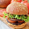 Portobello Mushroom Burger with Caramelised Onions (Vegan) - Jo's ...