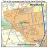 Aerial Photography Map of Flat Rock, MI Michigan