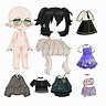 gacha life in 2023 | Paper doll template, Paper dolls, Chibi