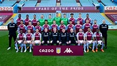 Aston Villa’s first-team squad and coaching staff have lined up for the ...