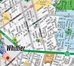 Whittier Map, Los Angeles County, CA – Otto Maps