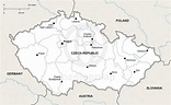 Vector Map of Czech Republic Political | One Stop Map