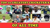 Top 10 Greatest Cricketers of all time! - YouTube