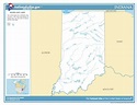 Map of Indiana. Rivers and Lakes. - Public domain map - PICRYL - Public ...