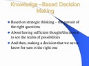 PPT - Knowledge-Based Decision Making PowerPoint Presentation, free ...