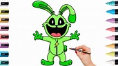 How To Draw Hoppy Hopscotch from Poppy Playtime Smiling Critters - YouTube