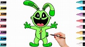 How To Draw Hoppy Hopscotch from Poppy Playtime Smiling Critters - YouTube