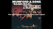 Mumford & Sons, Wona - Lyrics - YouTube