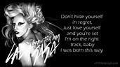 Born This Way - Lady Gaga w/lyrics - YouTube