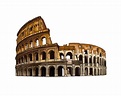 Coliseum in Rome, Italy, colored drawing, realistic. Vector ...