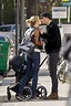 Josh Hartnett and Tamsin Egerton share a kiss as they take a stroll ...